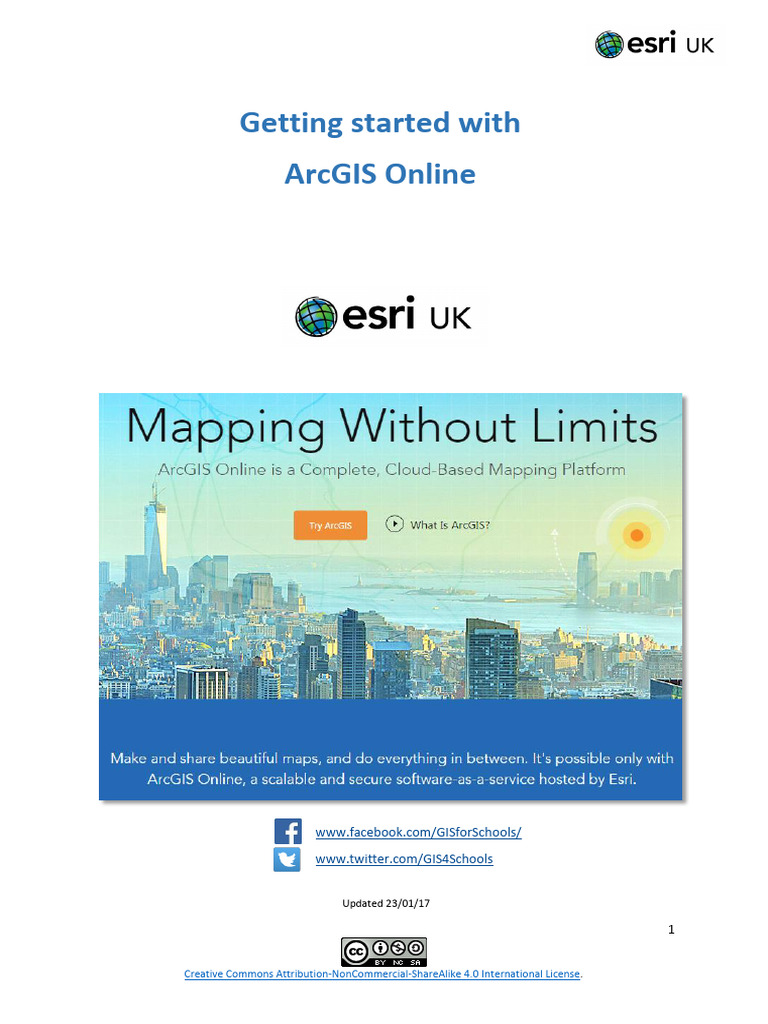 Getting Started With ArcGIS Online | PDF | Arc Gis | World Wide Web