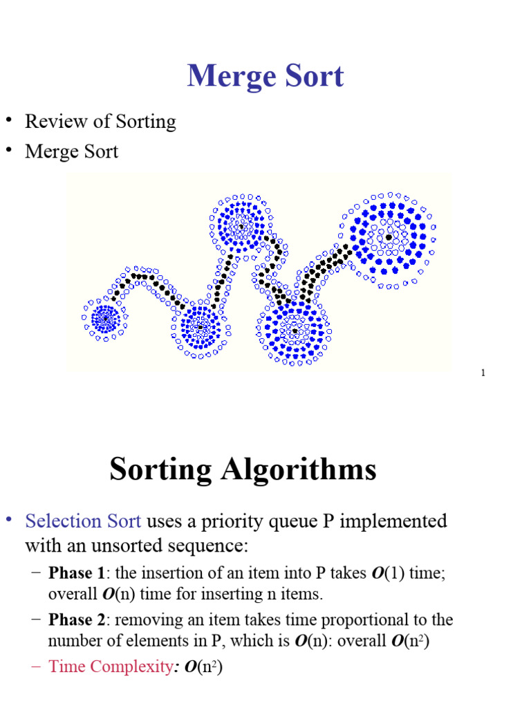 MergeSort Key Points | PDF | Time Complexity | Algorithms And Data ...
