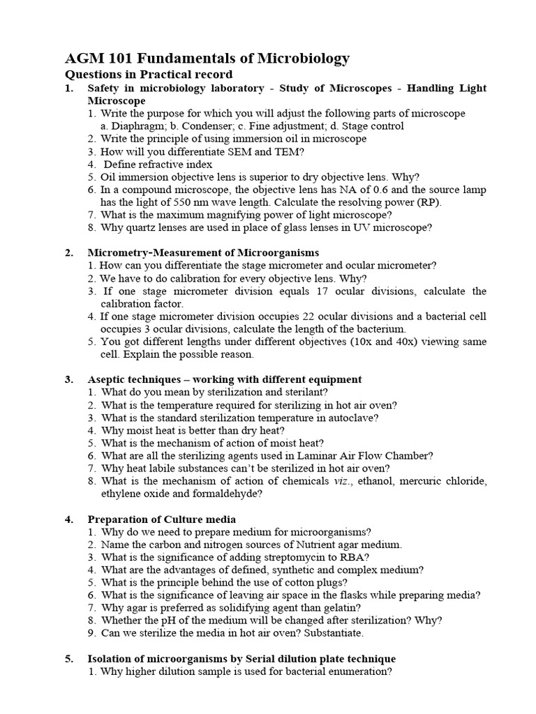 Microbiology Lab Techniques and Principles | PDF | Growth Medium | Staining