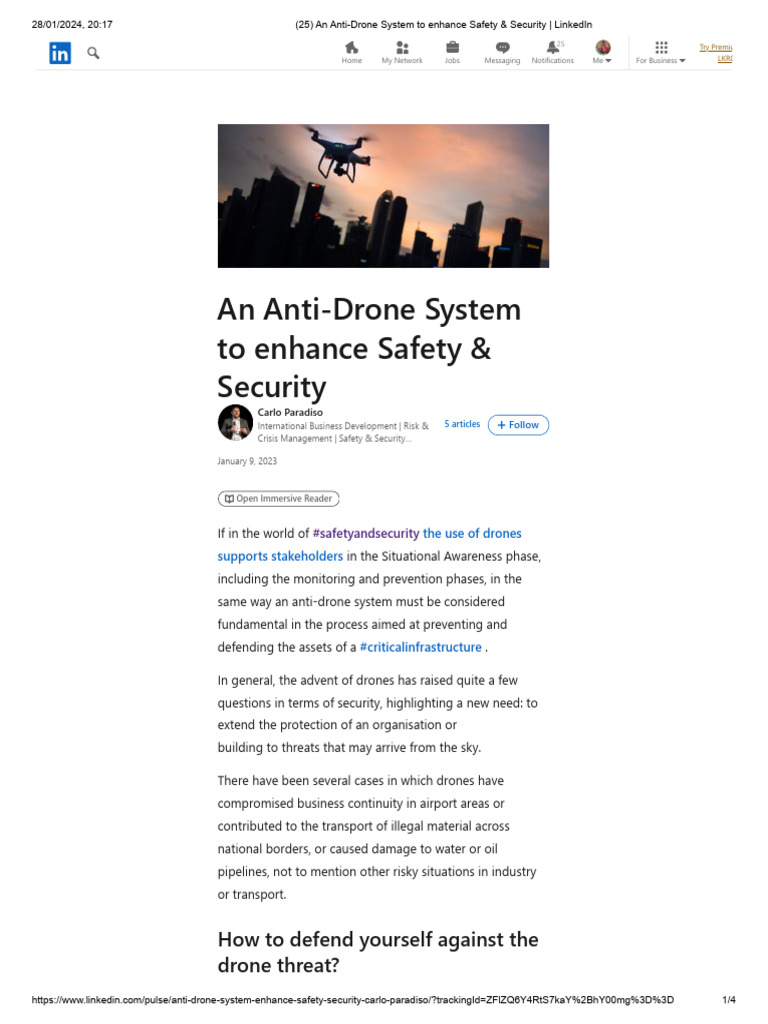 Anti-Drone Systems for Enhanced Security | PDF | Risk | Risk Assessment