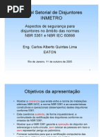 Palestra  de disjuntores