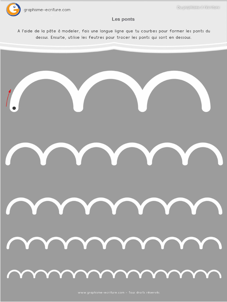 29 Graphisme Ms Moyenne Section Les Ponts Fiche A Plastifiee 01 | PDF