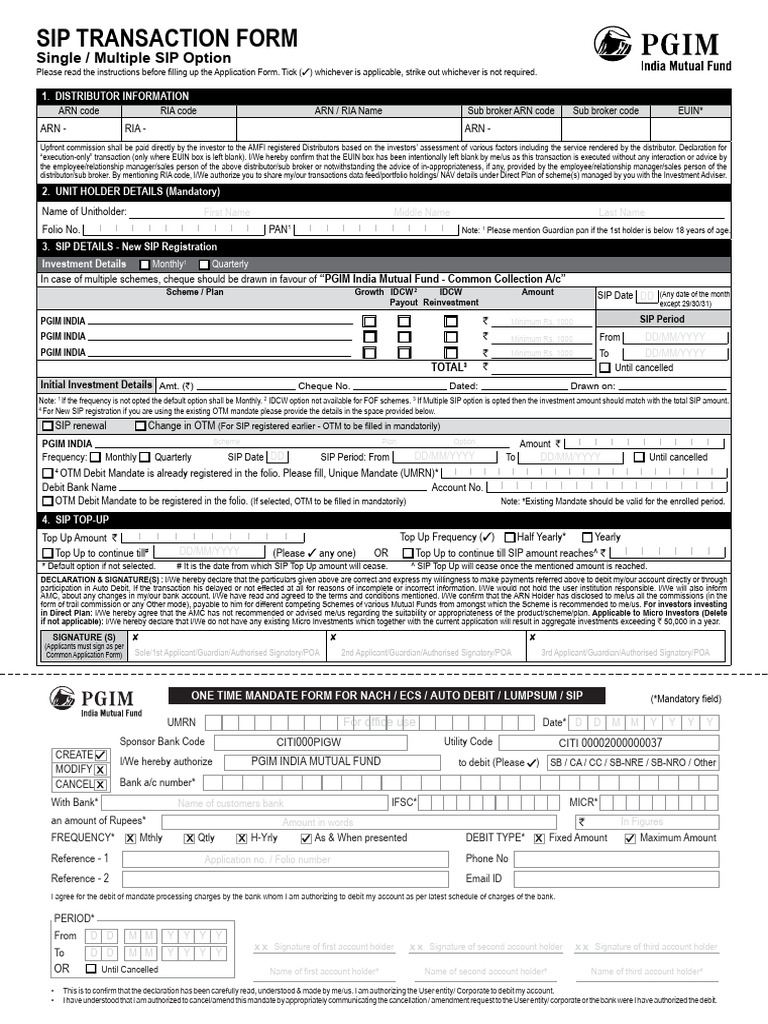 One Time Mandate Form | PDF | Cheque | Debit Card