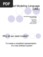 Unified Modeling Language (UML) : CSCI 6050 Software Engineering January 19, 2005