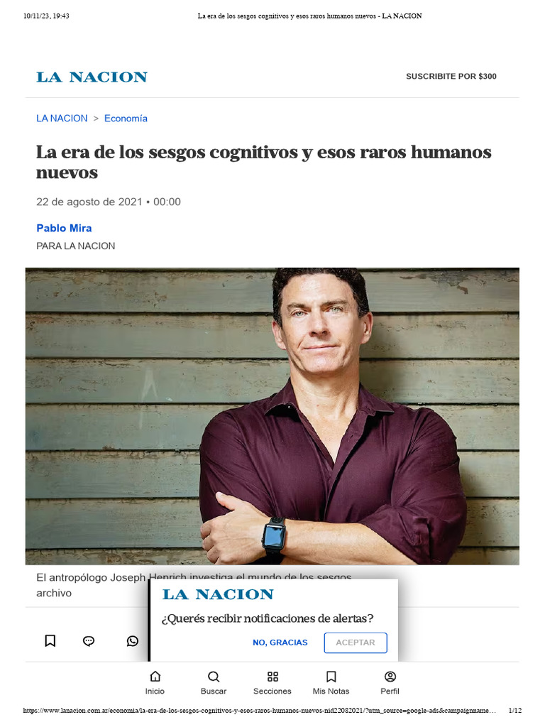 La Era de Los Sesgos Cognitivos y Esos Raros Humanos Nuevos - LA NACION ...