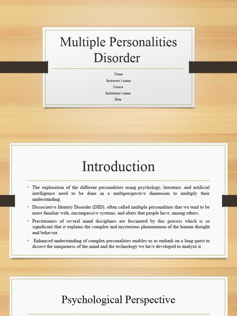 INFORMATION ABOUT MULTIPLE PERSONALITY DISORDER visual data 2
