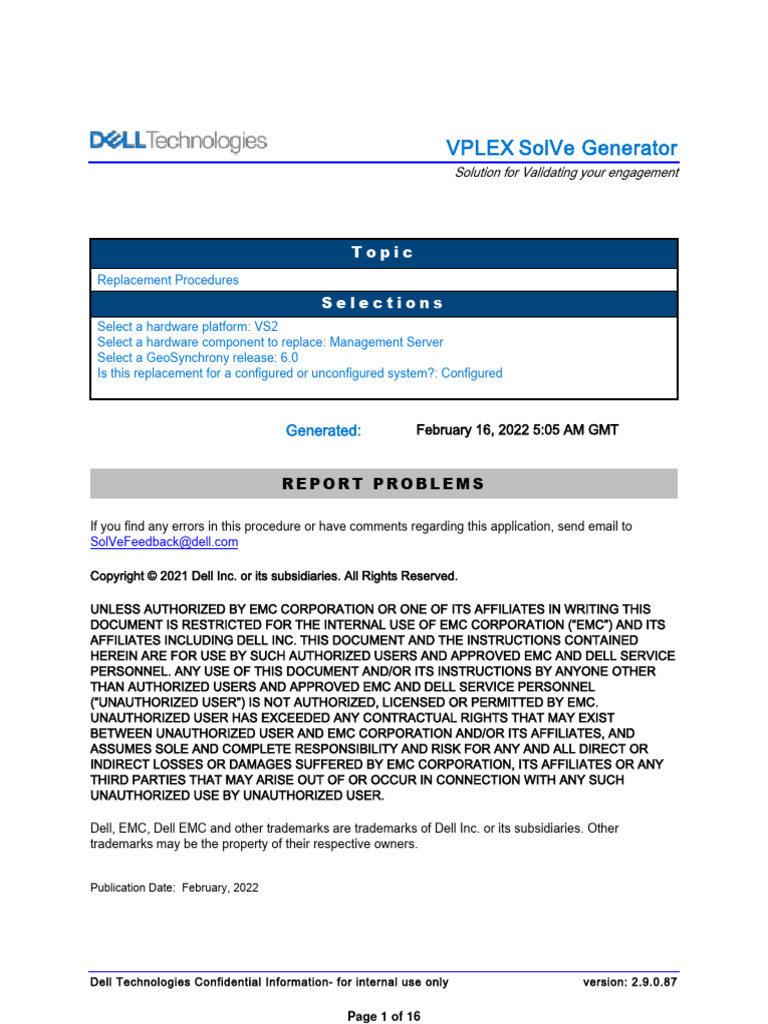 VPLEX Management Server Replacement Guide | PDF | Electrostatic ...