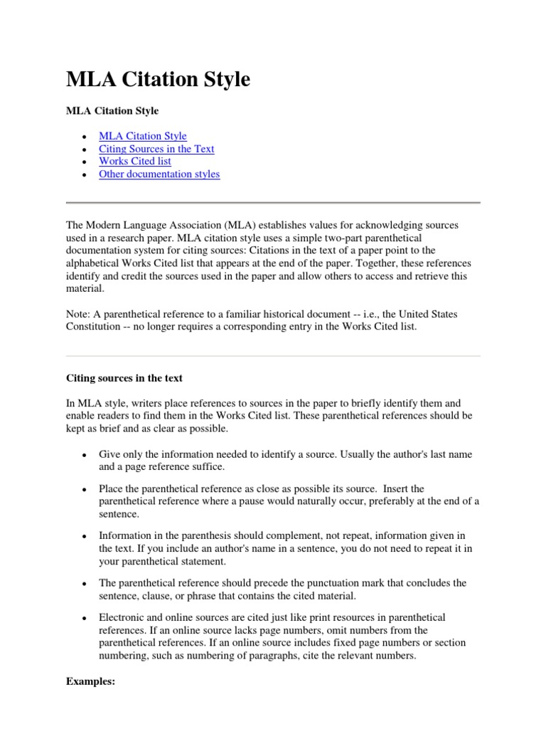 MLA Style Guide – Quick & Easy | Citation | Public Sphere