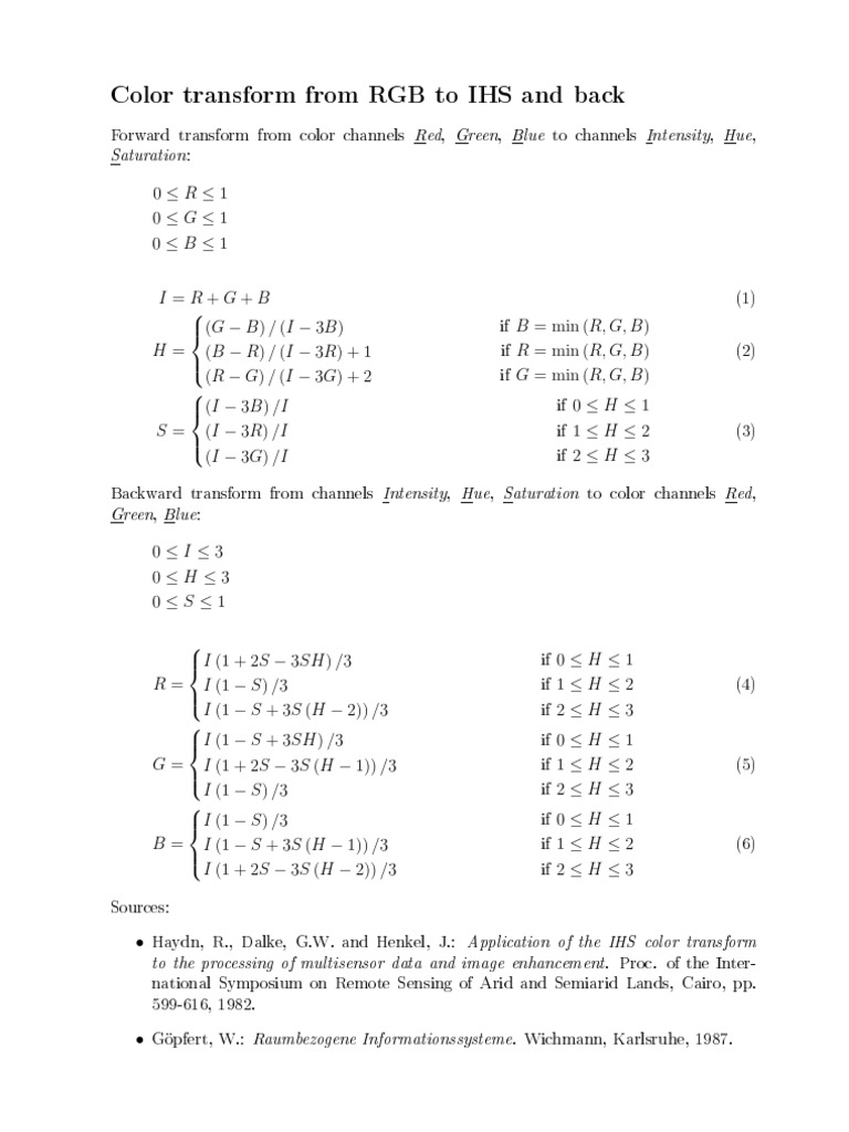 Ihs Transforms | PDF