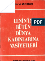 Lenin'in Bütün Dünya Kadınlarına Vasiyetleri