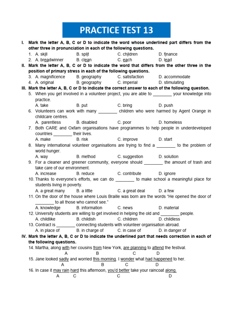 Test 13 | PDF | White House | American Government