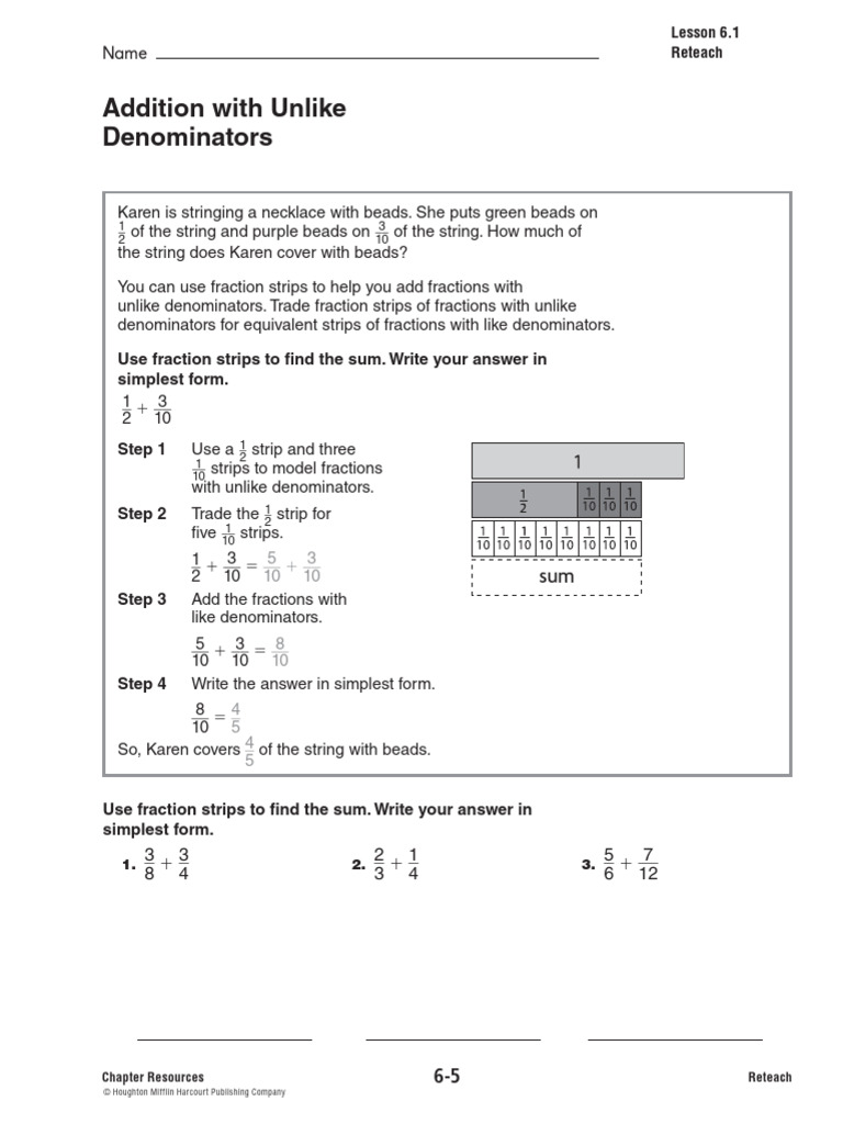Chapter 6 Reteach and Enrich | PDF | Elementary Mathematics | Arithmetic