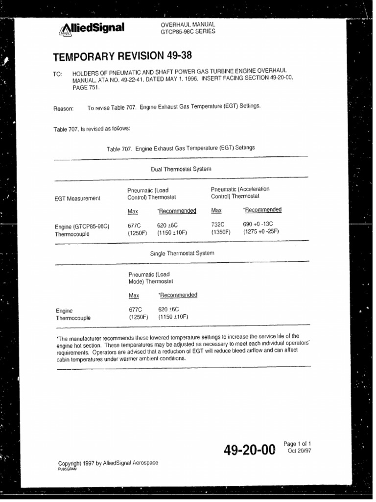 Temporary Revision 49-38 | PDF | Machines | Vehicle Parts