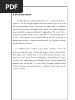 Adaptive Cruise Control Acc Full Report