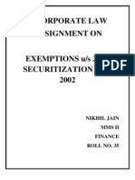 Corporate Law Assignment On: Nikhil Jain Mms Ii Finance Roll No. 35