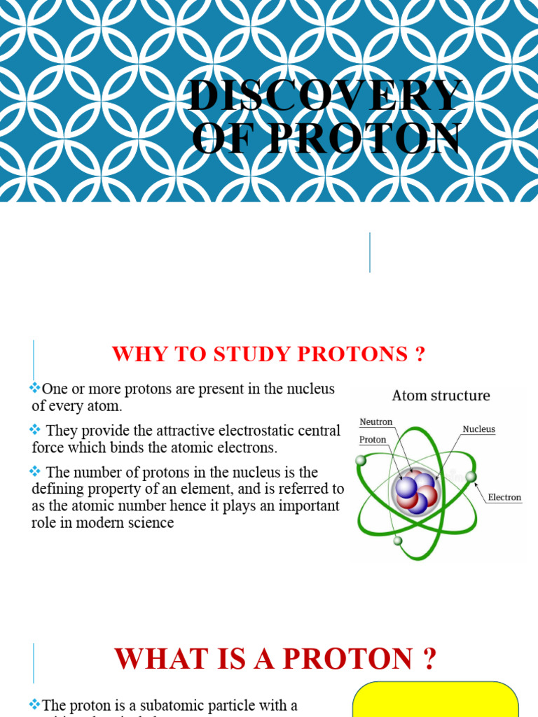 Discovery of Protons and Their Significance | PDF | Proton | Atomic Nucleus