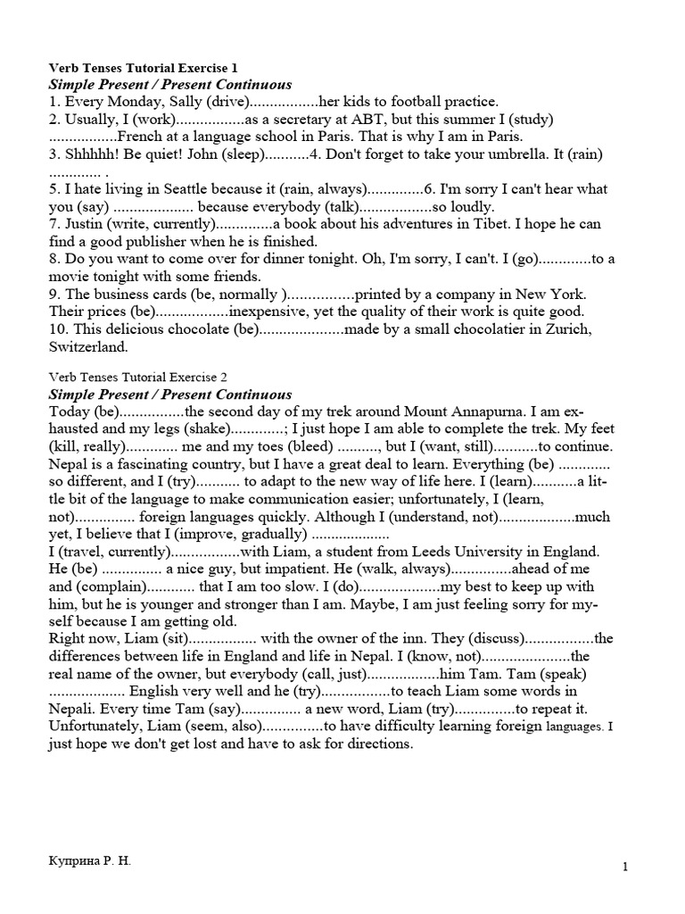 Verb Tense Download Free Pdf Linguistics