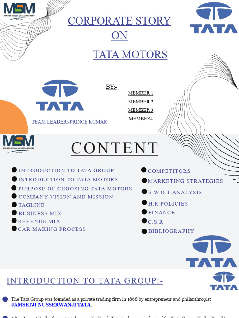 Tata Motors: Vision, Mission, and Impact | PDF | Motor Vehicle | Vehicles