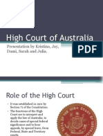 High Court of Australia: Role and Etiquette