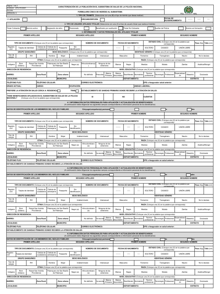 Instrucciones para el Formulario Único de Ingreso | PDF | Documento de ...