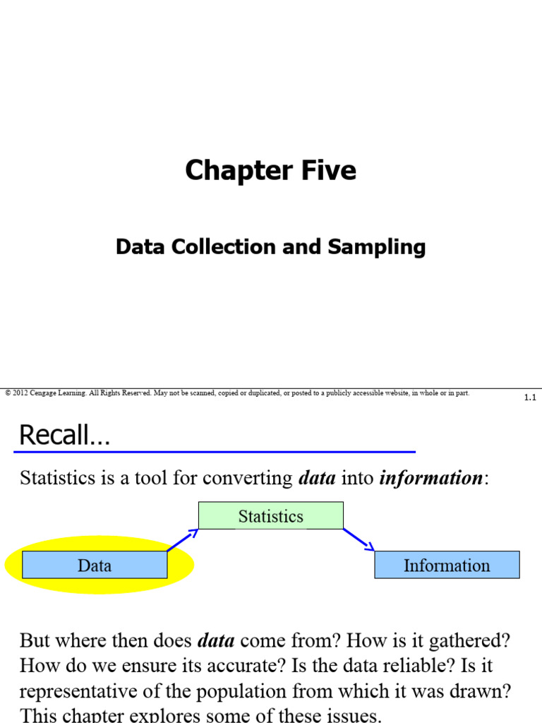 Chapter 05 | PDF | Survey Methodology | Sampling (Statistics)