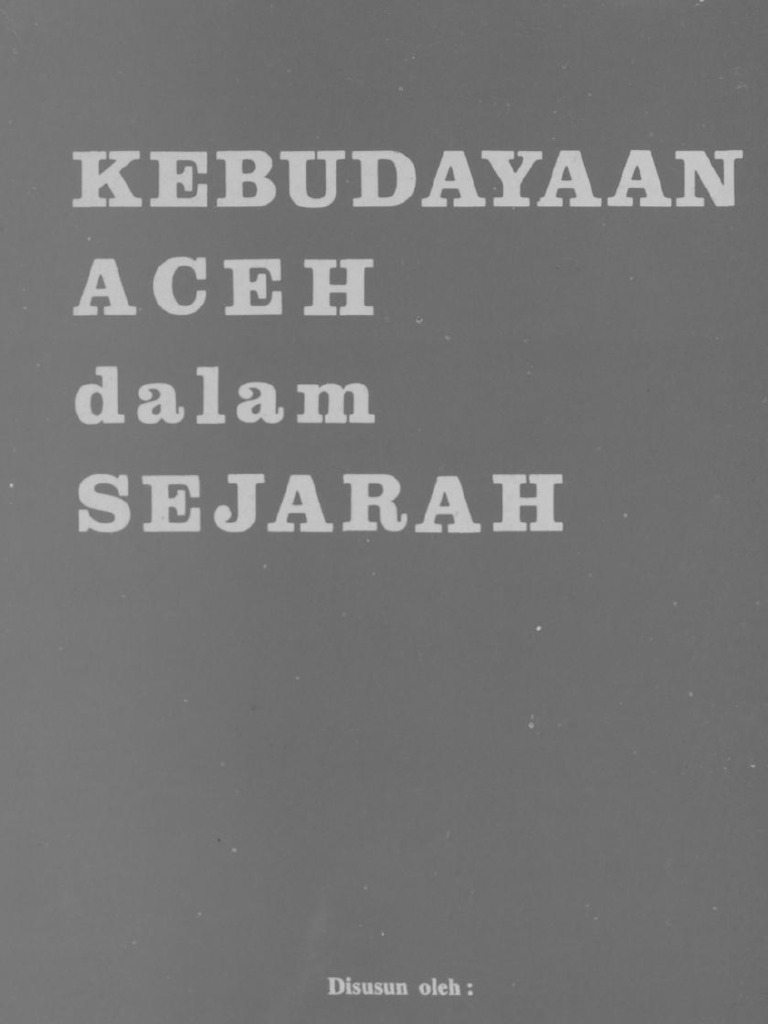 A Hasymy Kebudayaan Aceh Dalam Sejarah