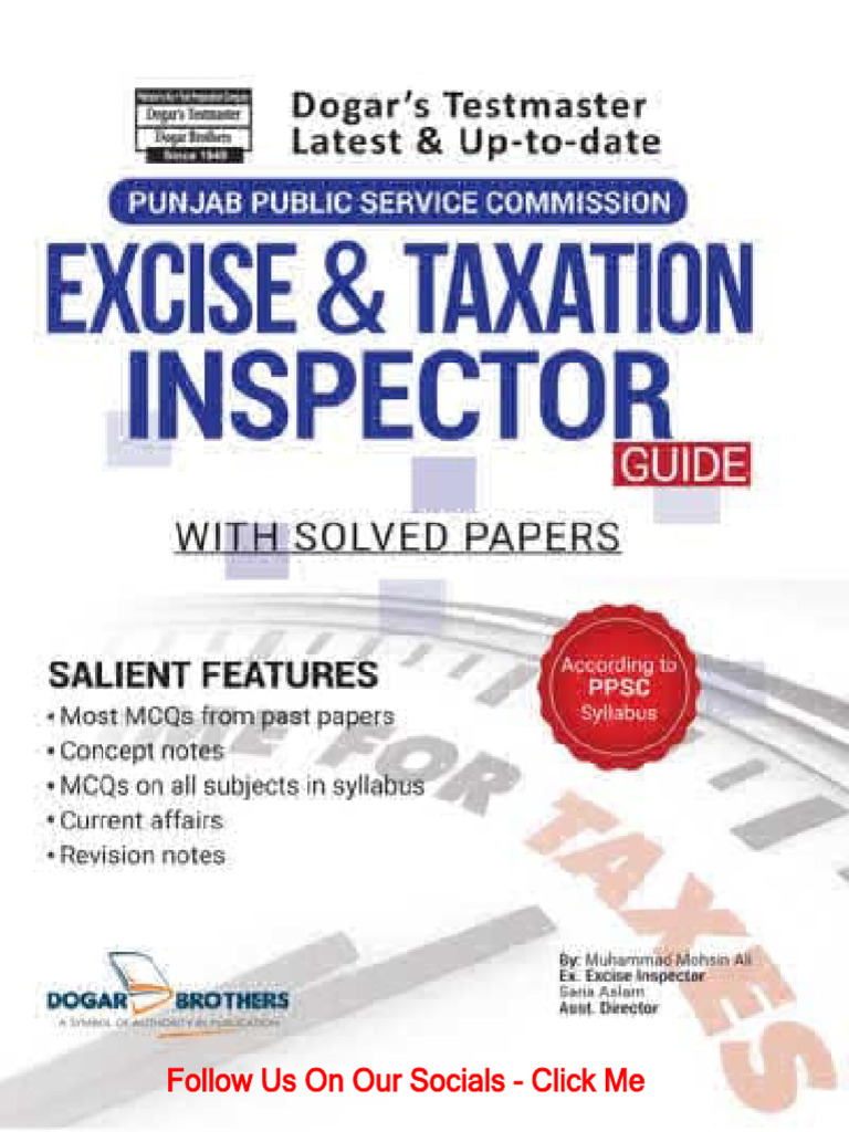 Excise Inspector Resources and Groups | PDF | Taxes | Government Finances