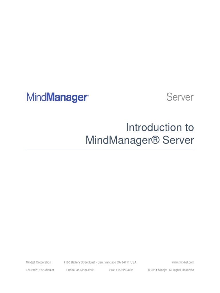 MindManager Server Introduction V 2 0 EN | PDF | Share Point | World ...