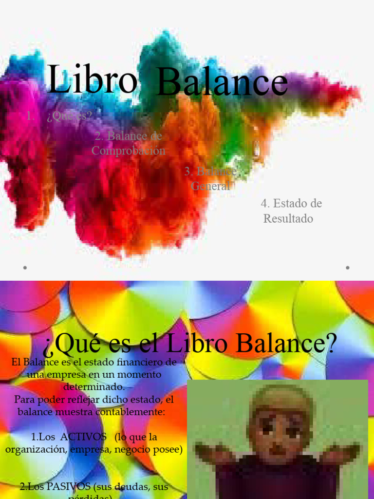 Presentación de Libro Balance | PDF | Hoja de balance | Estado financiero