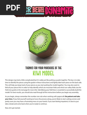 Kiwi Model Assembly Instructions | PDF | Adhesive | Materials