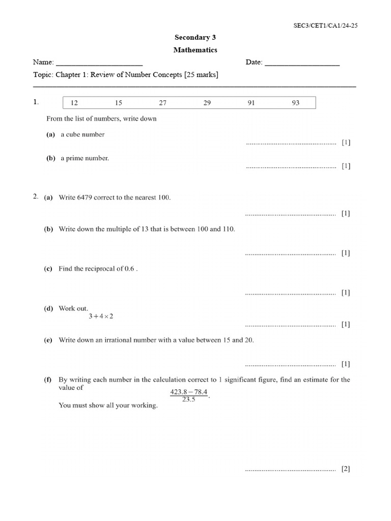CET1 CA1 Ch1 2023-24 | PDF | Finance & Money Management | Teaching ...