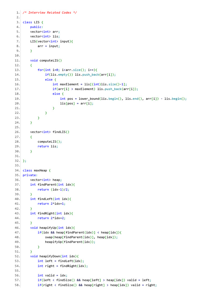 Interview Codes | PDF | Computer Programming