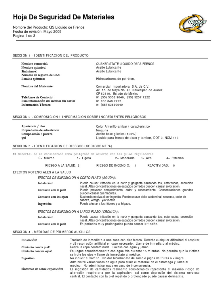 hds-liquido-para-frenos-quaker-state-dot-3-2009-pdf-agua-combusti-n