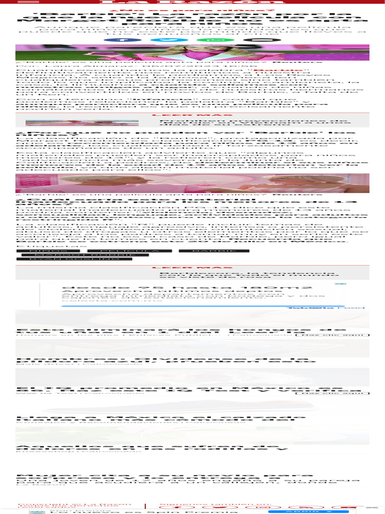 'Barbie' La Razón Por La Que La Nueva Película Con Margot Robbie No Es ...