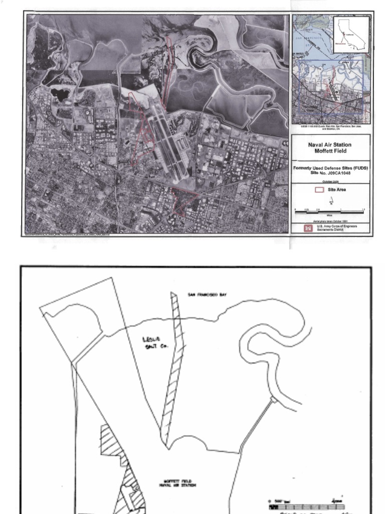 Moffett Field Map (1991) Wind Tunnel Laboratories