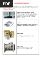 Modified Proctor Test Procedure | PDF | Soil | Density