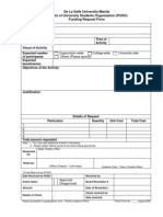 PUSO Funding Request Form