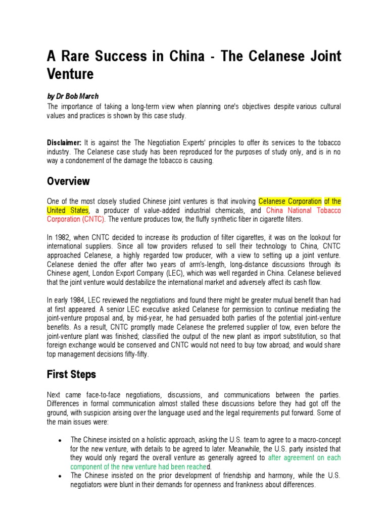 Joint venture financial model image