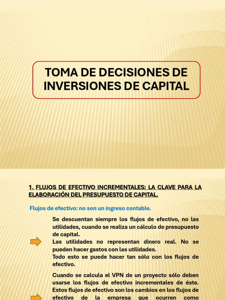 Toma de decisiones de inversiones de capital | Descargar gratis PDF ...