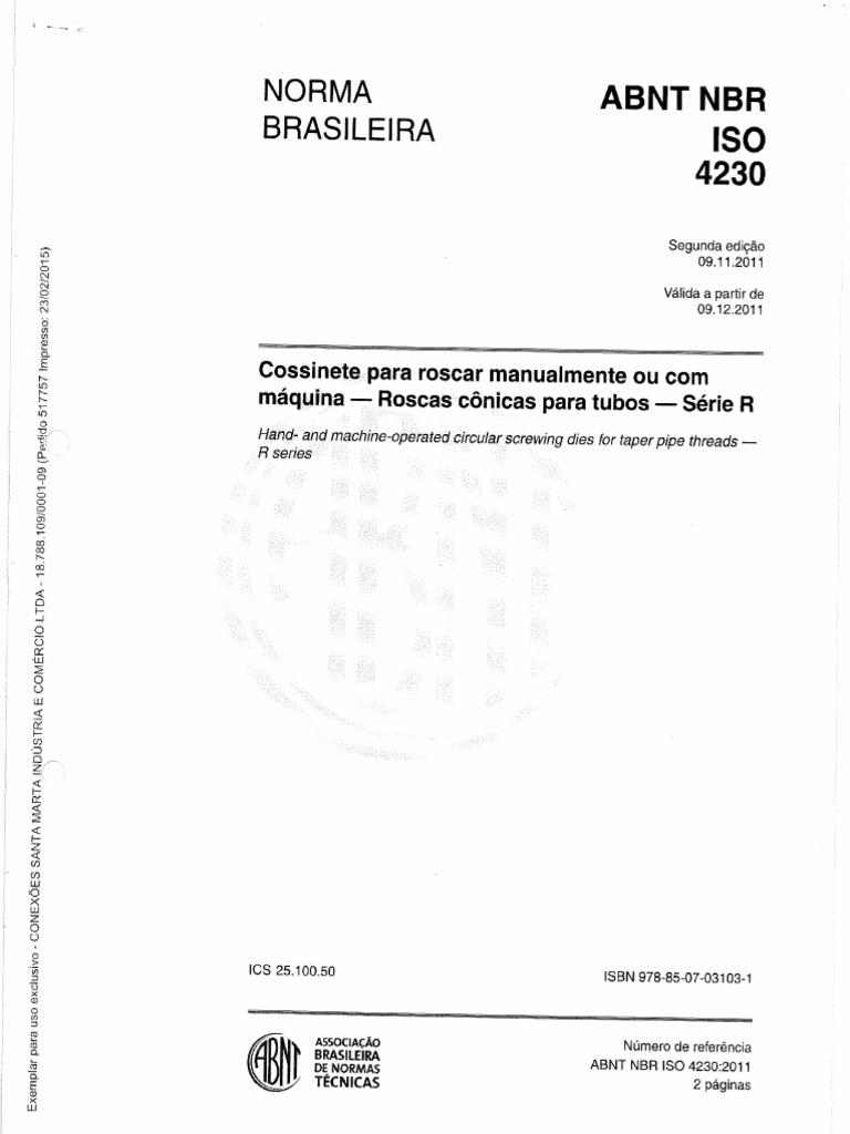 Abnt - NBR Iso 4230 | PDF