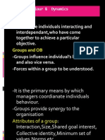 Group Dynamics & Behavior