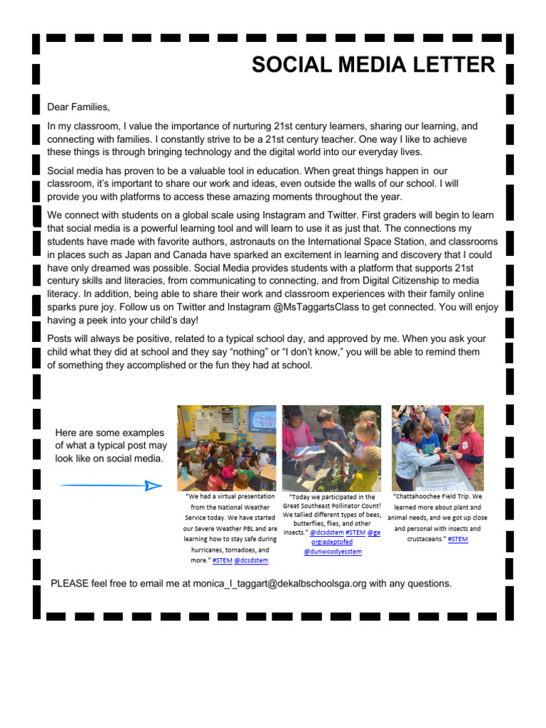 Social Media Letter | PDF | Social Media | Popular Culture & Media Studies