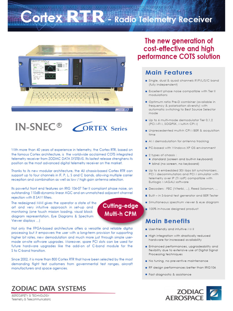 Cortex RTR | PDF | Frequency Modulation | Telecommunications Engineering