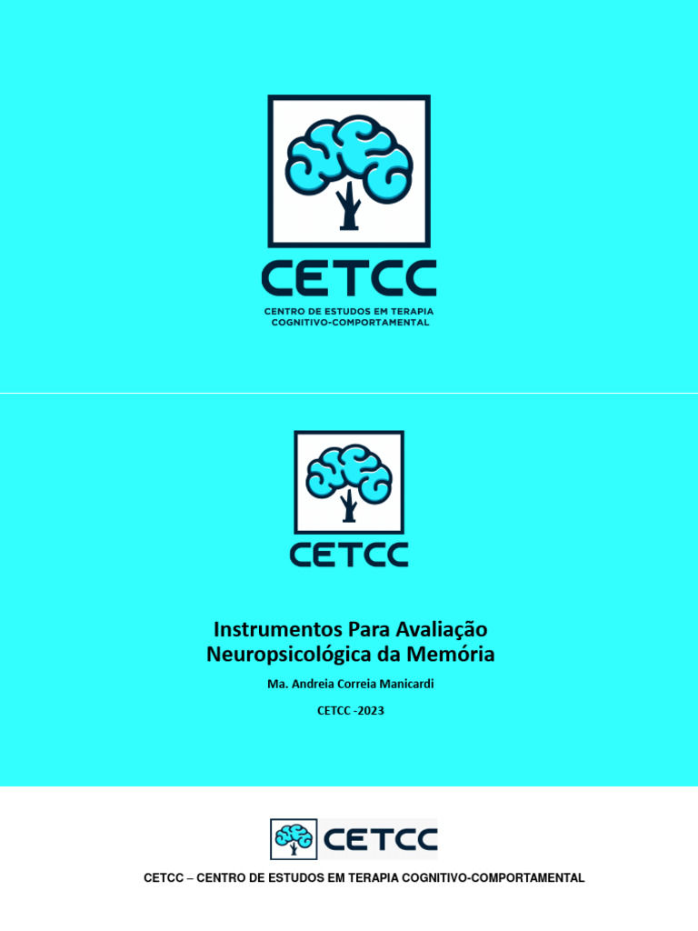 Memória e Aprendizagem - Instrumentos e Testes | PDF | Memória ...