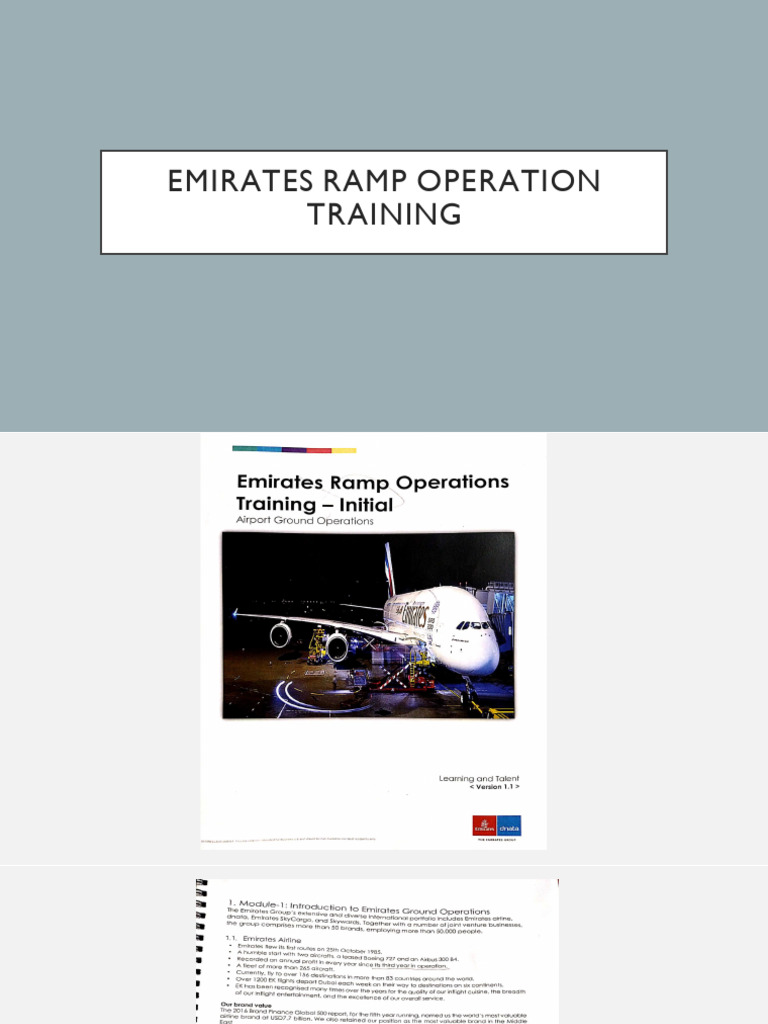 Emirates Ramp Operation Training Guide | PDF