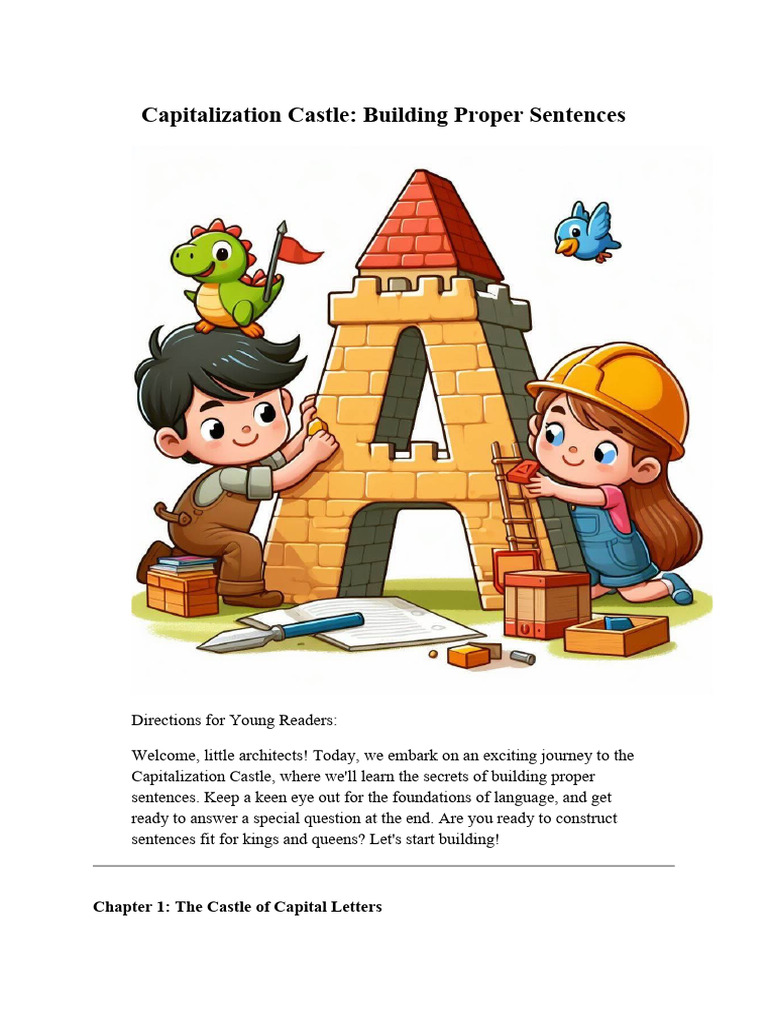 Capitalization Castle - Building Proper Sentences | PDF | Linguistics