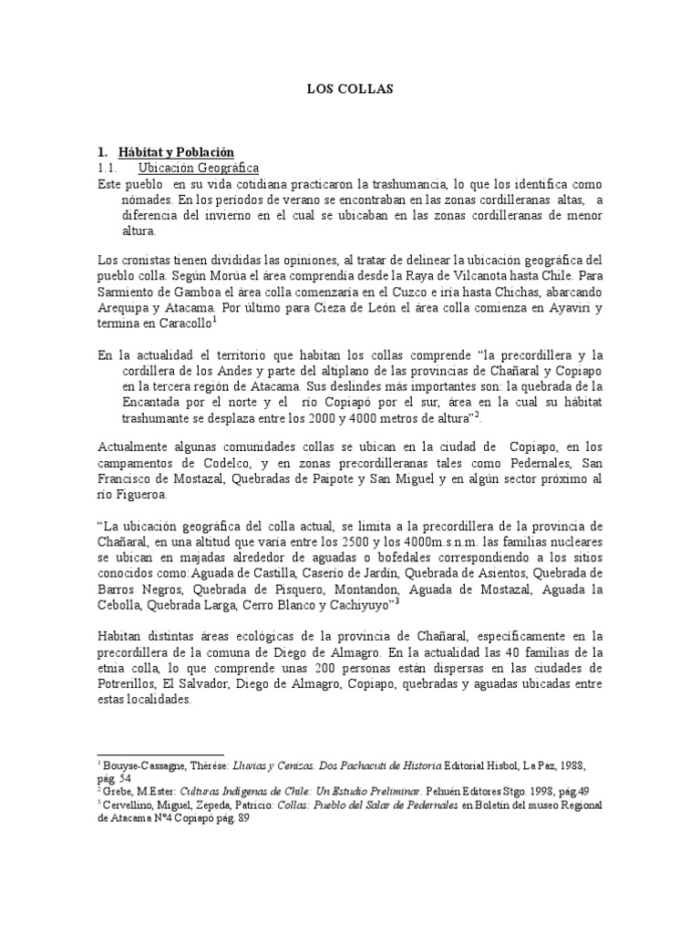 Los Collas | Imperio Inca | Rituales | Prueba gratuita de 30 días | Scribd