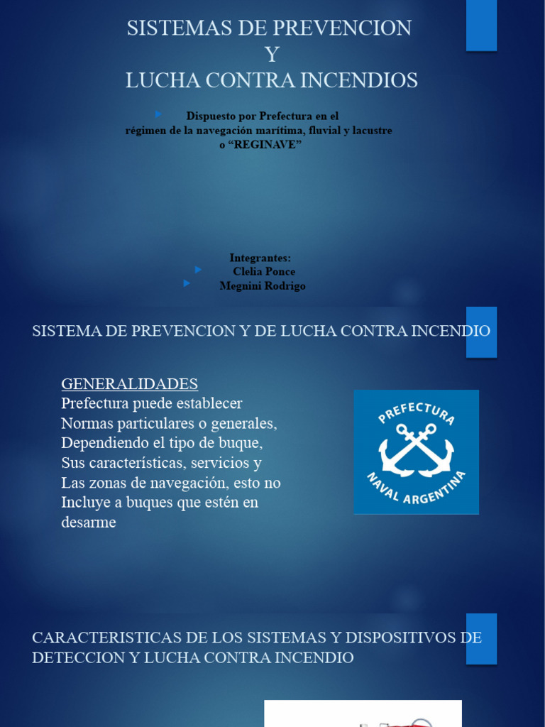 Sistemas de Prevención de Incendios Marítimos | PDF