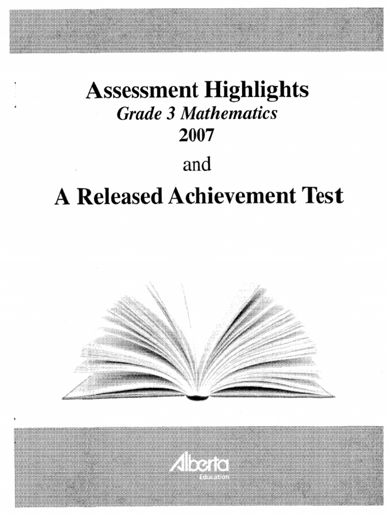 YAT+-+Grade+3+Practice+Test+(2007) | PDF