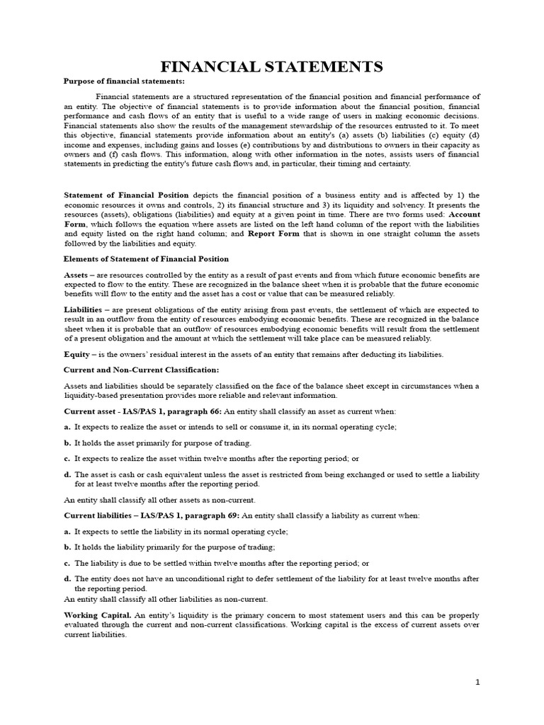 Understanding Financial Statements Basics | PDF | Balance Sheet | Expense
